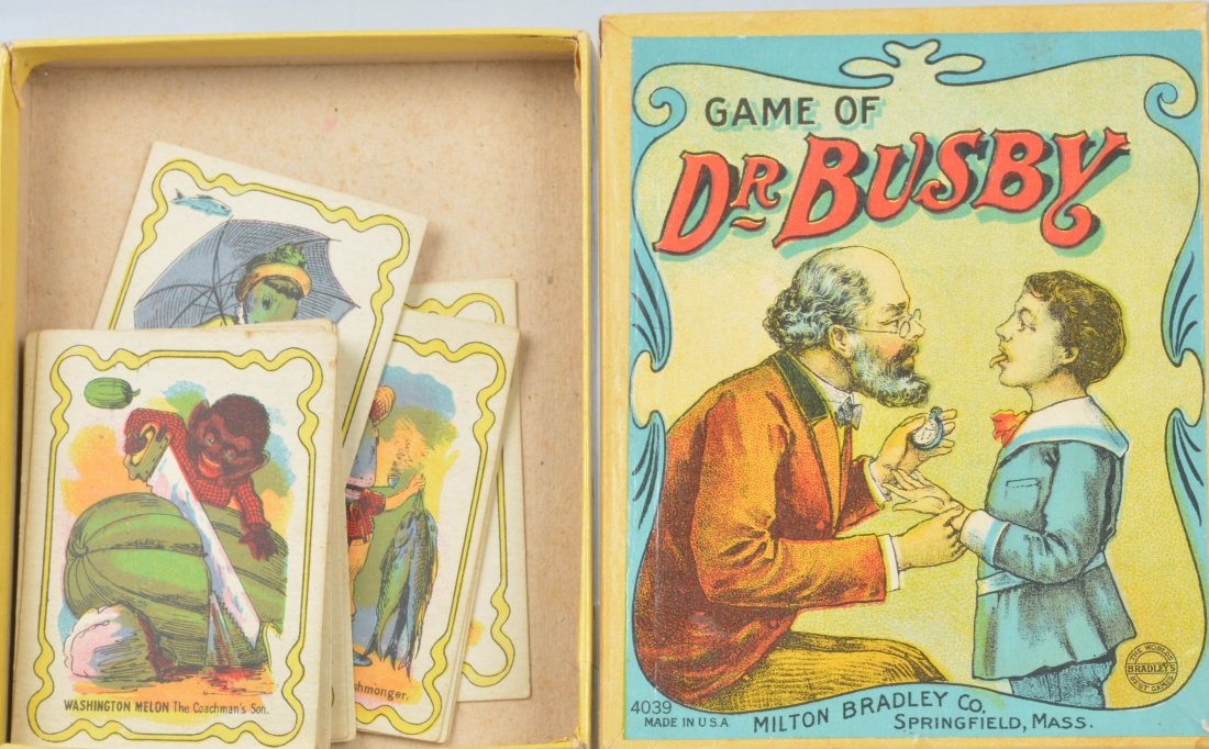 EARLY Milton Bradley DR BUSBY CARD GAME w/BOX (1 of 3)