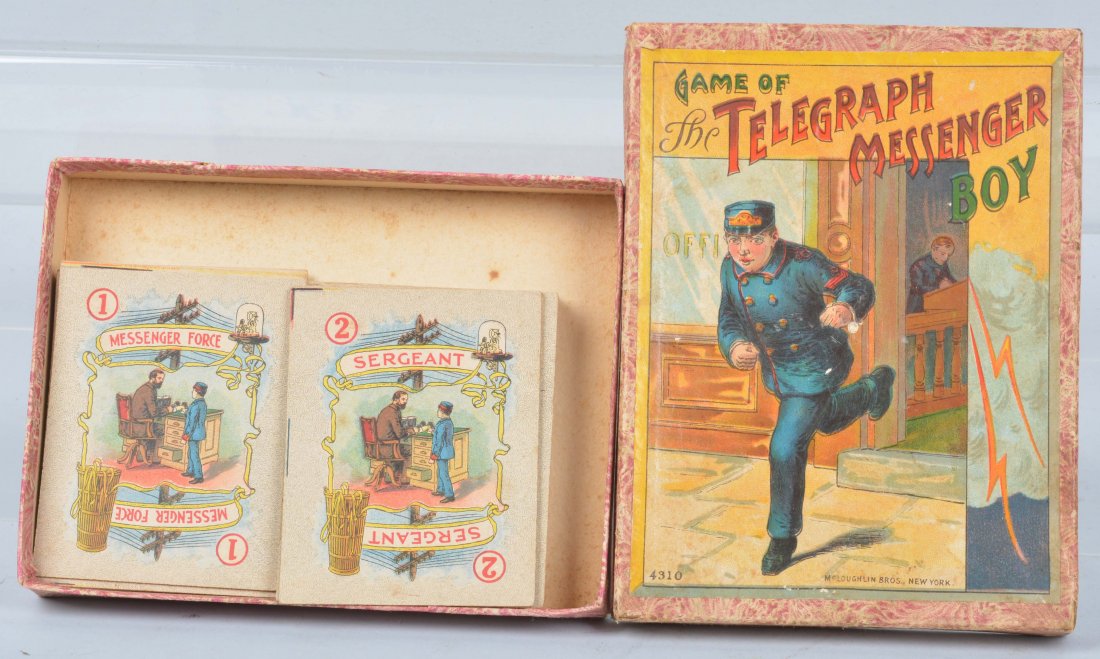 McLOUGHLIN TELEGRAPH MESSENGER BOY GAME w/BOX (1 of 3)