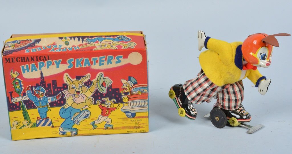 TPS Tin Windup HAPPY RABBIT SKATER w/ BOX (1 of 6)