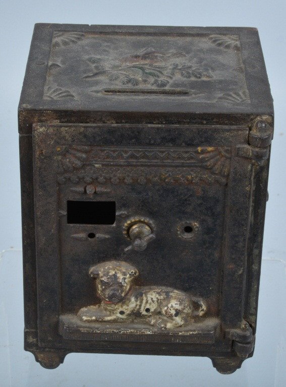 J&E STEVENS WATCH DOG SAFE MECHANICAL BANK (1 of 5)