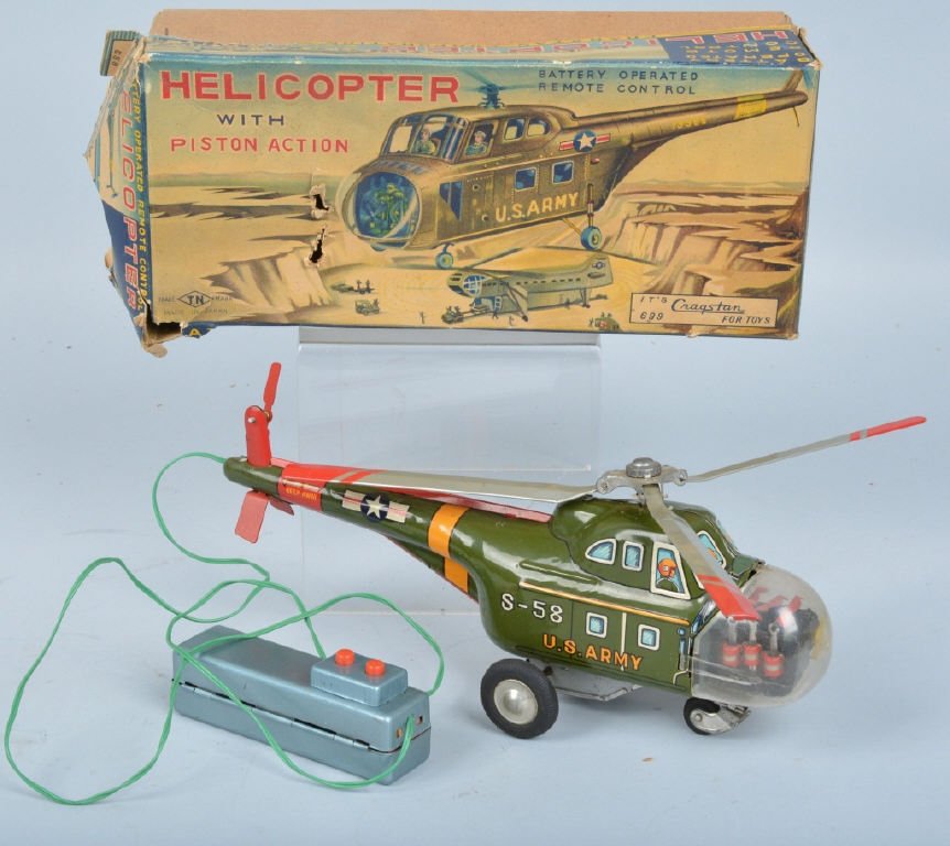 CRAGSTAN Battery Op US ARMY HELICOPTER w/BOX (1 of 4)