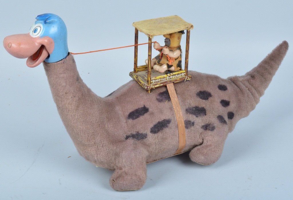 MARX Battery Op FRED FLINTSTONE on DINO (1 of 5)