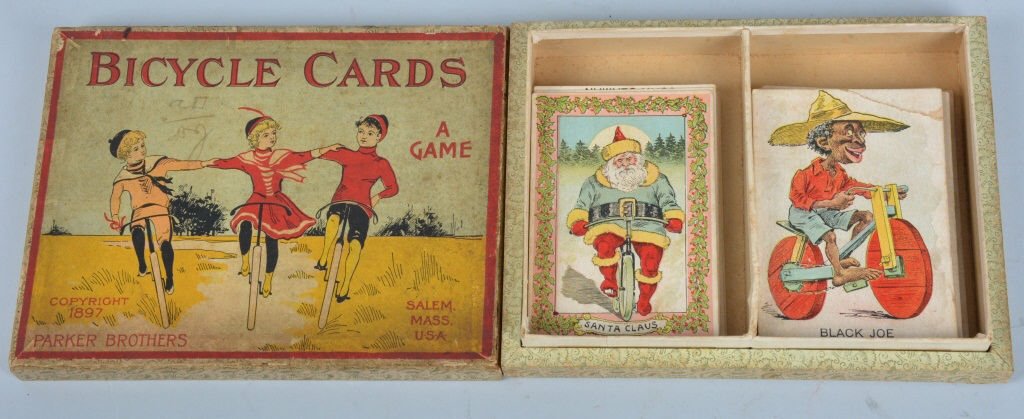 1897 PARKER BROS. BICYCLE CARDS GAME w/ BOX (1 of 3)