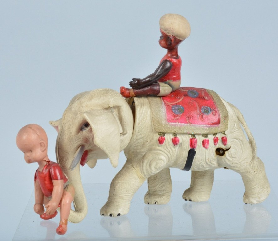 JAPAN Celluloid Windup HENRY ON THE ELEPHANT (1 of 6)