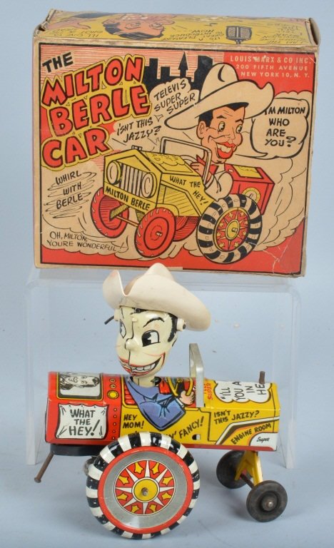 MARX Tin Windup MILTON BERLE CAR w/ BOX (1 of 5)