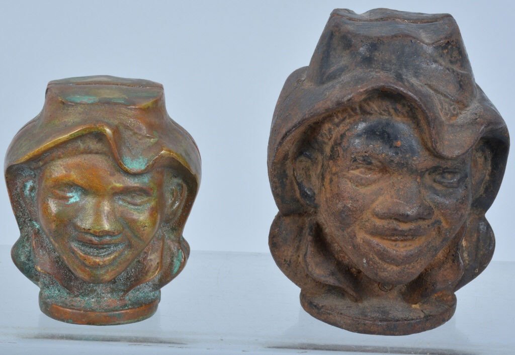 2- TOW-FACED BLACK BOY STILL BANKS (1 of 3)