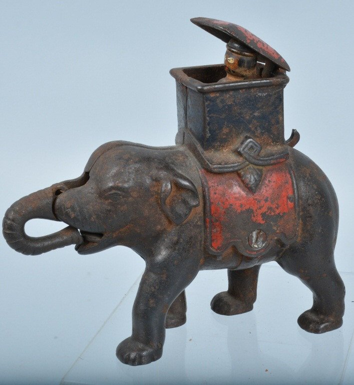 ENTERPRISE ELEPHANT HOWDAH MECHANICAL BANK (1 of 4)