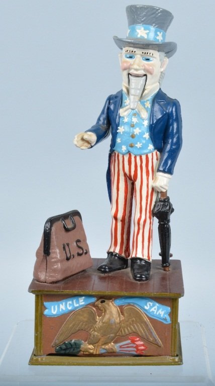 JOHN WRIGHT UNCLE SAM MECHANICAL BANK (1 of 5)
