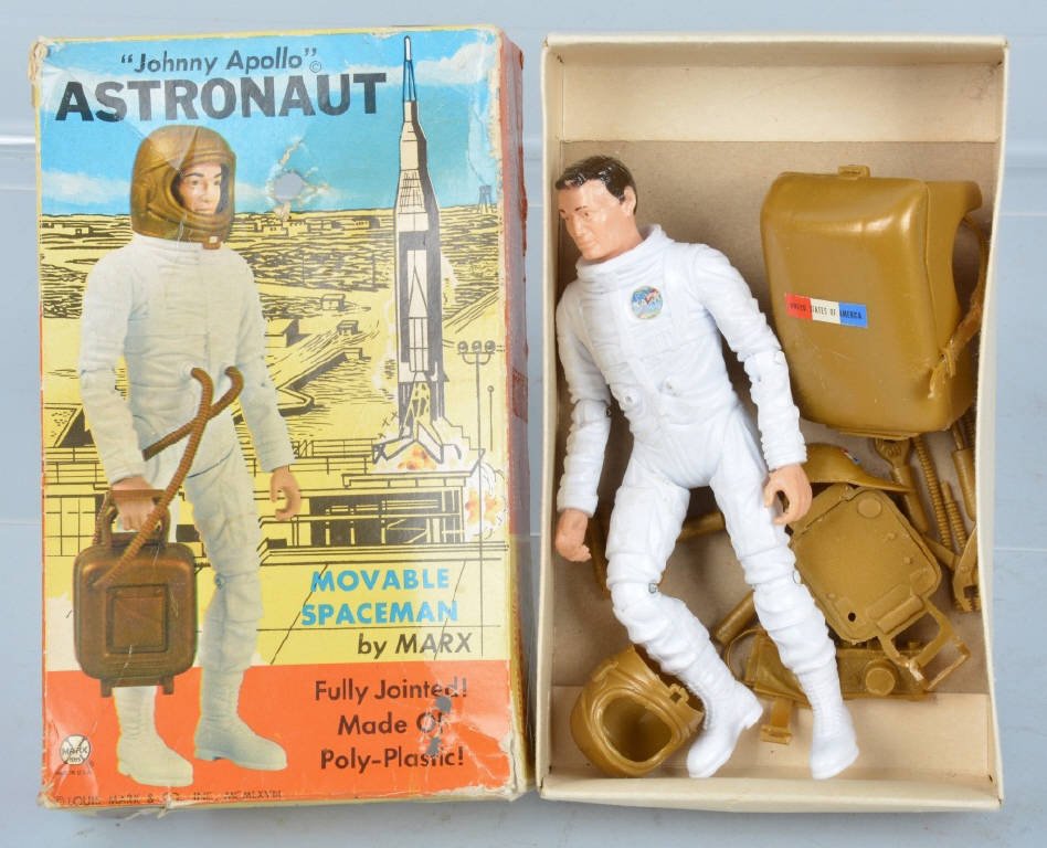 Marx Johnny Apollo Astronaut Figure W/ Box