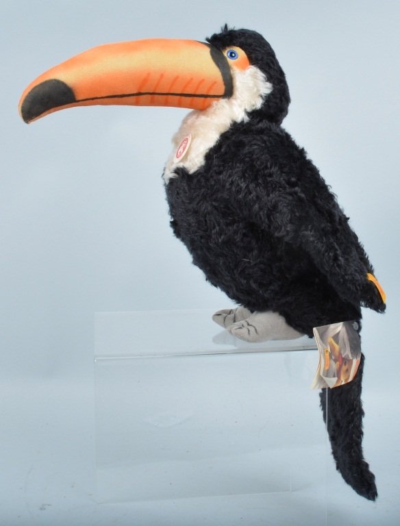 STEIFF TULLA TUCAN: Steiff Tulla Tucan. All original and like new condition. Has button and tags. 11" Near Mint