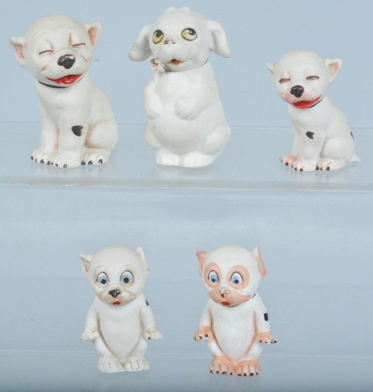 Lot of 5 Vintage BISQUE BONZO FIGURES (1 of 5)