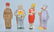 Lot of 10 Vintage COMIC BISQUE NODDER FIGURES - 4