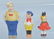 Lot of 10 Vintage COMIC BISQUE NODDER FIGURES - 5