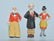 Lot of 10 Vintage COMIC BISQUE NODDER FIGURES - 4