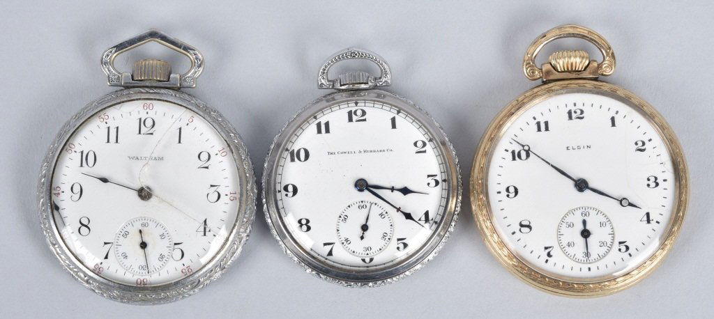 LOT OF 3 VINTAGE POCKET WATCHES (1 of 5)