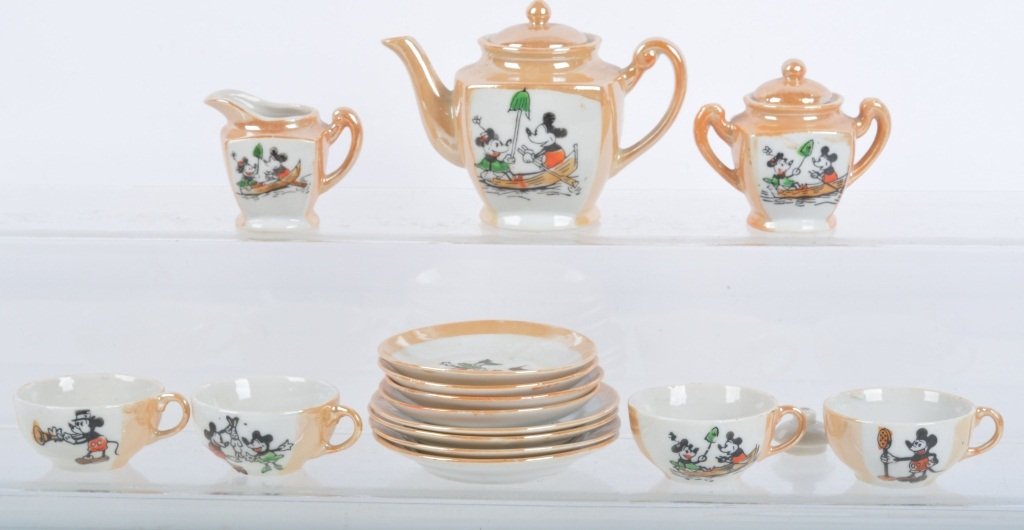 Occupied Japan Mickey And Minnie Mouse Toy Tea Set Occupied Japan Mickey And Minnie Mouse Toy Tea Set