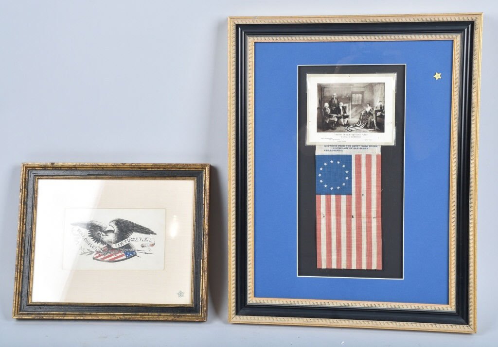 LOT OF 2 19TH CENTURY PATRIOTIC ITEMS (1 of 4)