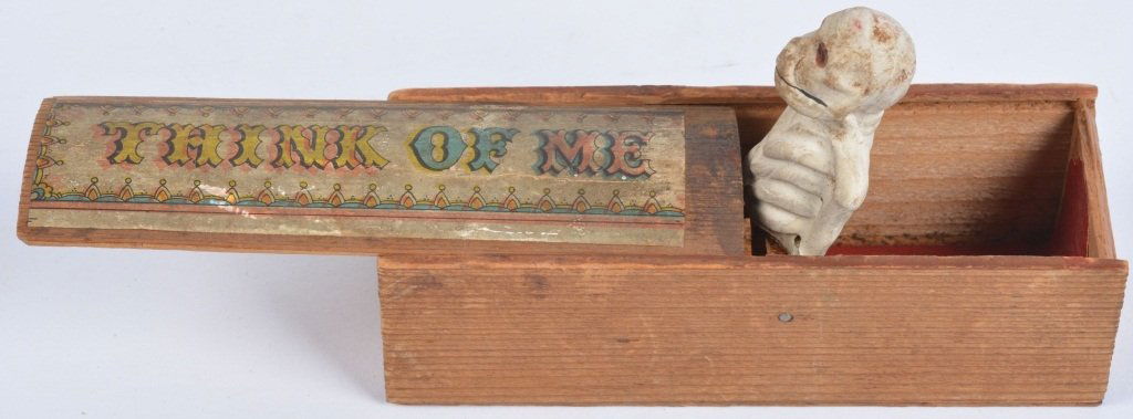 Early SKELETON IN BOX HALLOWEEN TOY (1 of 3)