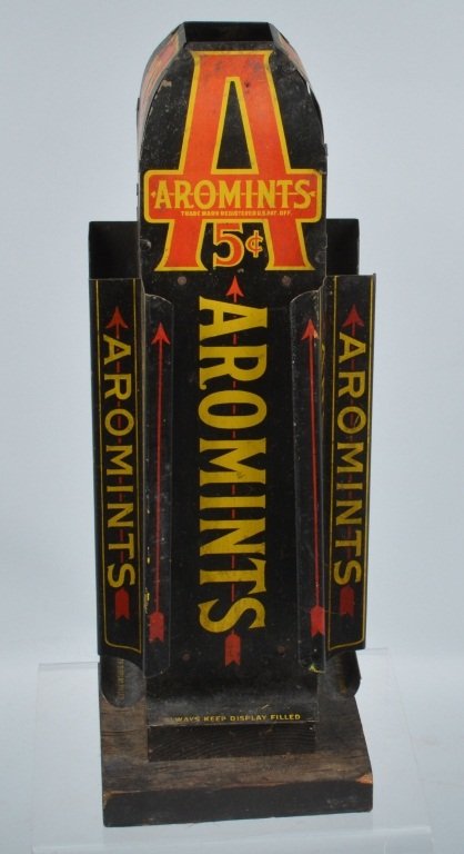 1920s AROMINTS TIN COUNTER DISPLAY (1 of 3)
