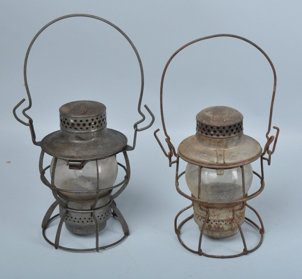 2- VINTAGE RAILROAD LANTERNS (1 of 2)