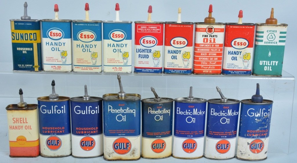 Lot of 17 Vintage GAS STATION HANDY OILERS (1 of 5)