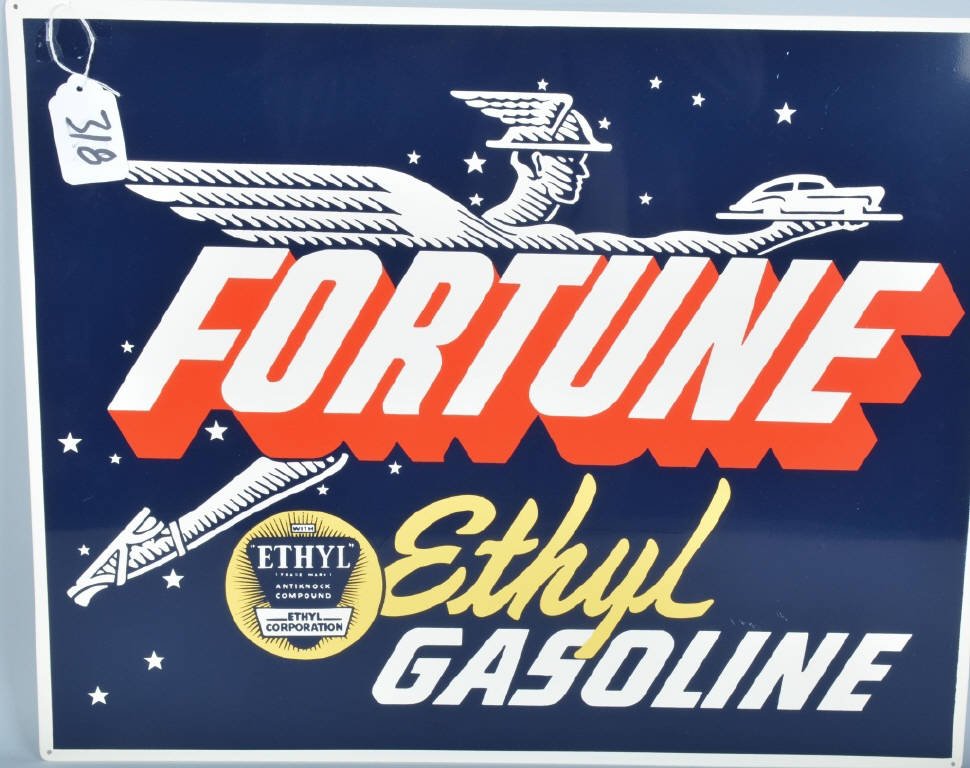 FORTUNE ETHYL GASOLINE SIGN (1 of 2)