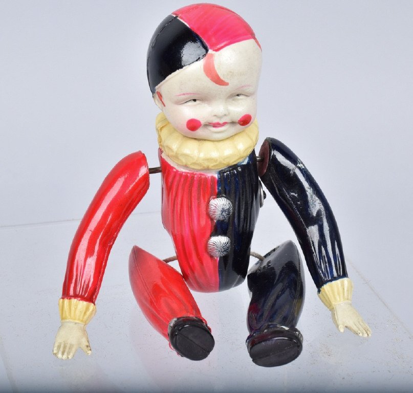JAPAN Celluloid windup TUMBLING CLOWN (1 of 3)