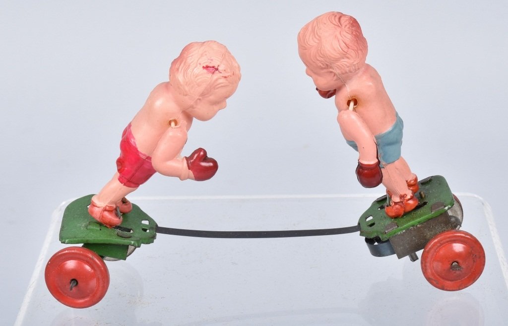 JAPAN Celluloid Windup BOXERS (1 of 3)