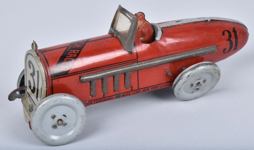 STRAUSS Tin Windup RED FLASH RACER (1 of 4)