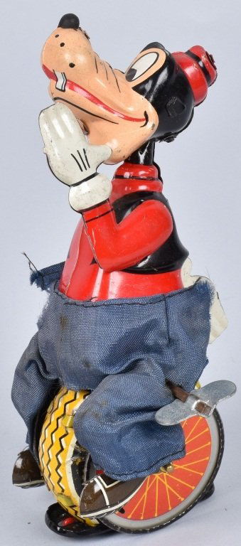 LINEMAR Tin Windup GOOFY UNICYCLE (1 of 3)