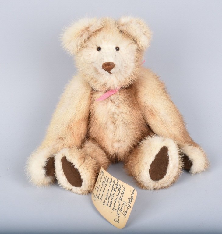 1987 HENRY'S 12" MINK TEDDY BEAR (1 of 4)