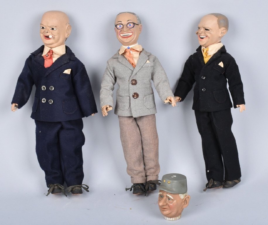 Lot of 4 CHRACTER DOLLS, TRUMAN, CHURCHILL & MORE (1 of 6)