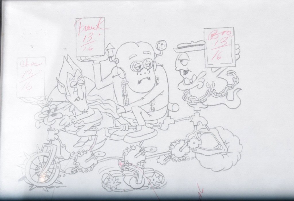 1973 MONSTERS CEREAL ORIGINAL DRAWING (1 of 2)