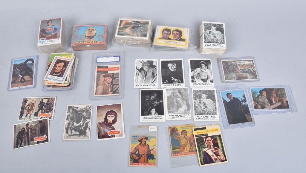 GROUPD OF NON SPORTS CARDS: PLANNET OF THE APES, KUNG FU ETC, CARDS ARE VERY GOOD