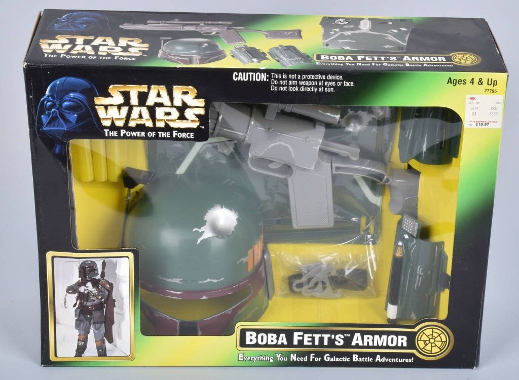 STAR WARS BOBA FETTS ARMOR 1997: MINT IN SEALED BOX