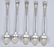 Lot of 5 STERLING SILVER ICED TEA SPOONS