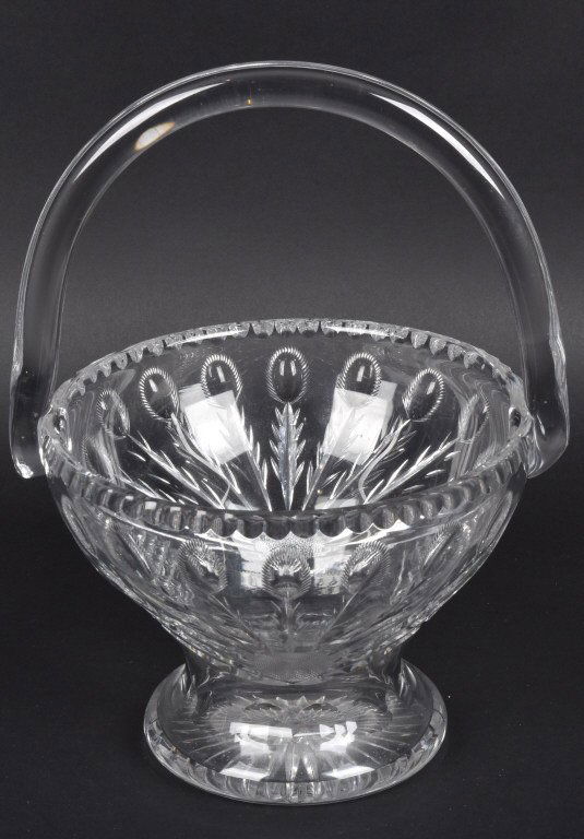 CUT GLASS BRIDES BASKET (1 of 4)