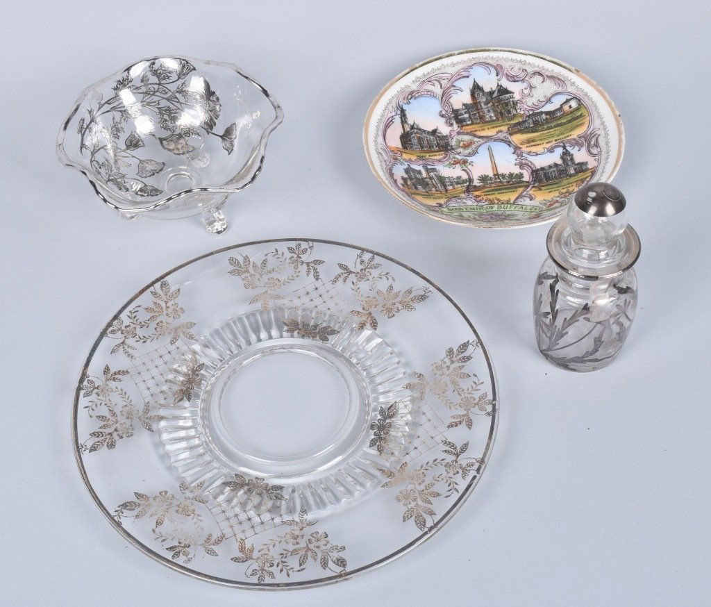 Lot of SILVER OVERLAY GLASSWARE & MORE (1 of 5)