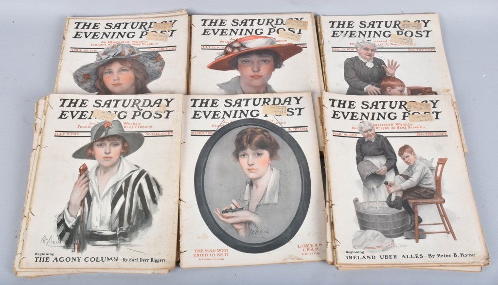 Lot of 24, 1916 SATURDAY EVENING POST ISSUES (1 of 4)
