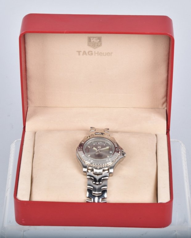 TAG HEUER STAINLESS AUTOMATIC MENS WATCH w/BOX (1 of 3)