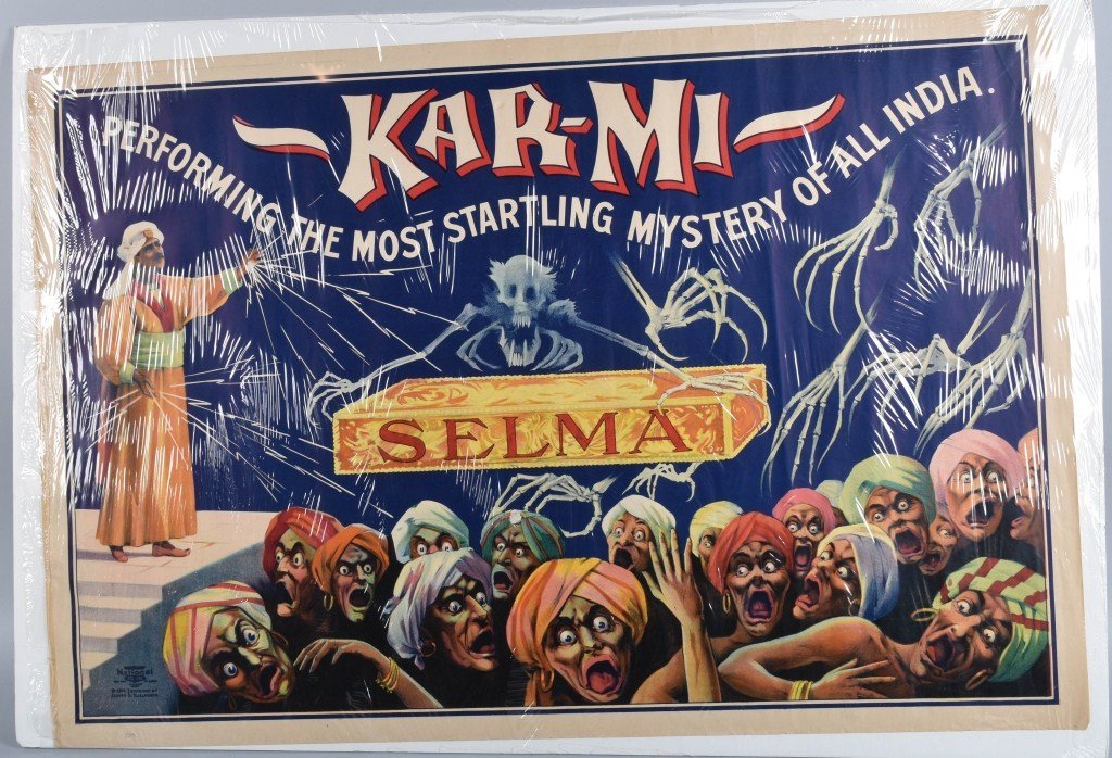 1914 KARMI "SELMA" MAGICIAN POSTER (1 of 7)