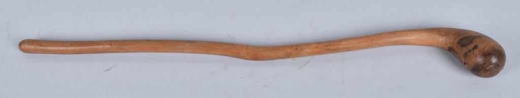 INDONESIA ROOT WAR CLUB, CIRCA 1900: 22" long, nicely made from root. Very Good