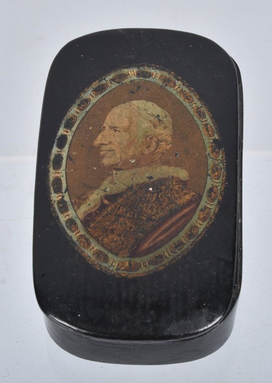 ANTIQUE POPE LEO X111, SNUFF BOX (1 of 3)
