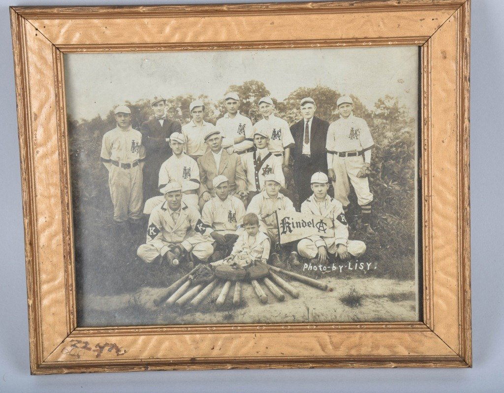 1910 KINDEL BASEBALL TEAM PHOTO (1 of 3)