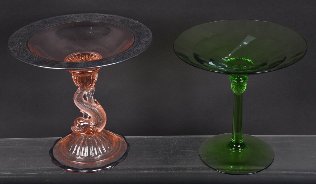 Lot of 2 HEISEY COMPOTE DISHES (1 of 4)