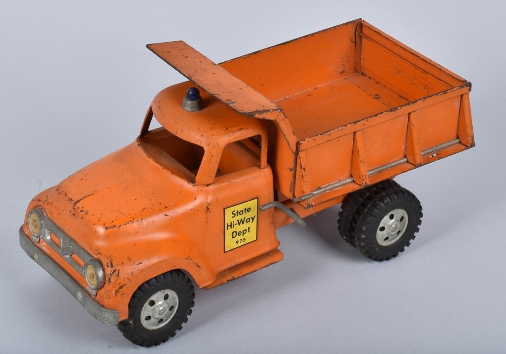TONKA STATE HI-WAY DEPY DUMP TRUCK: Nice original Tonka has some wear. 13" Very Good