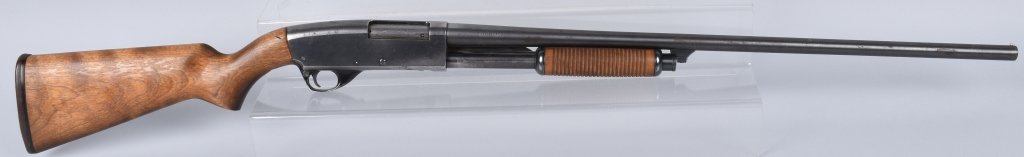 SPRINGFIELD SAVAGE .20 GA. PUMP SHOTGUN: Model 67-F, 3" chamber, 50% original finish, crisp action, very good stocks, nice bore, Very Good *