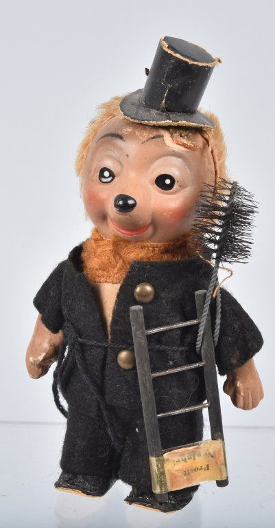 GERMAN Windup HEDGEHOG CHIMNEY SWEEP (1 of 4)
