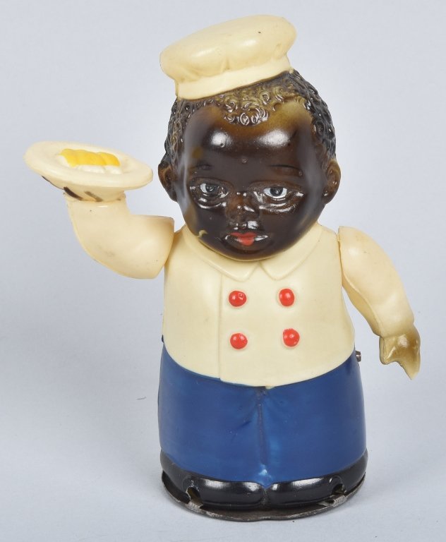 JAPAN Celluloid Windup BLACK CHEF (1 of 4)