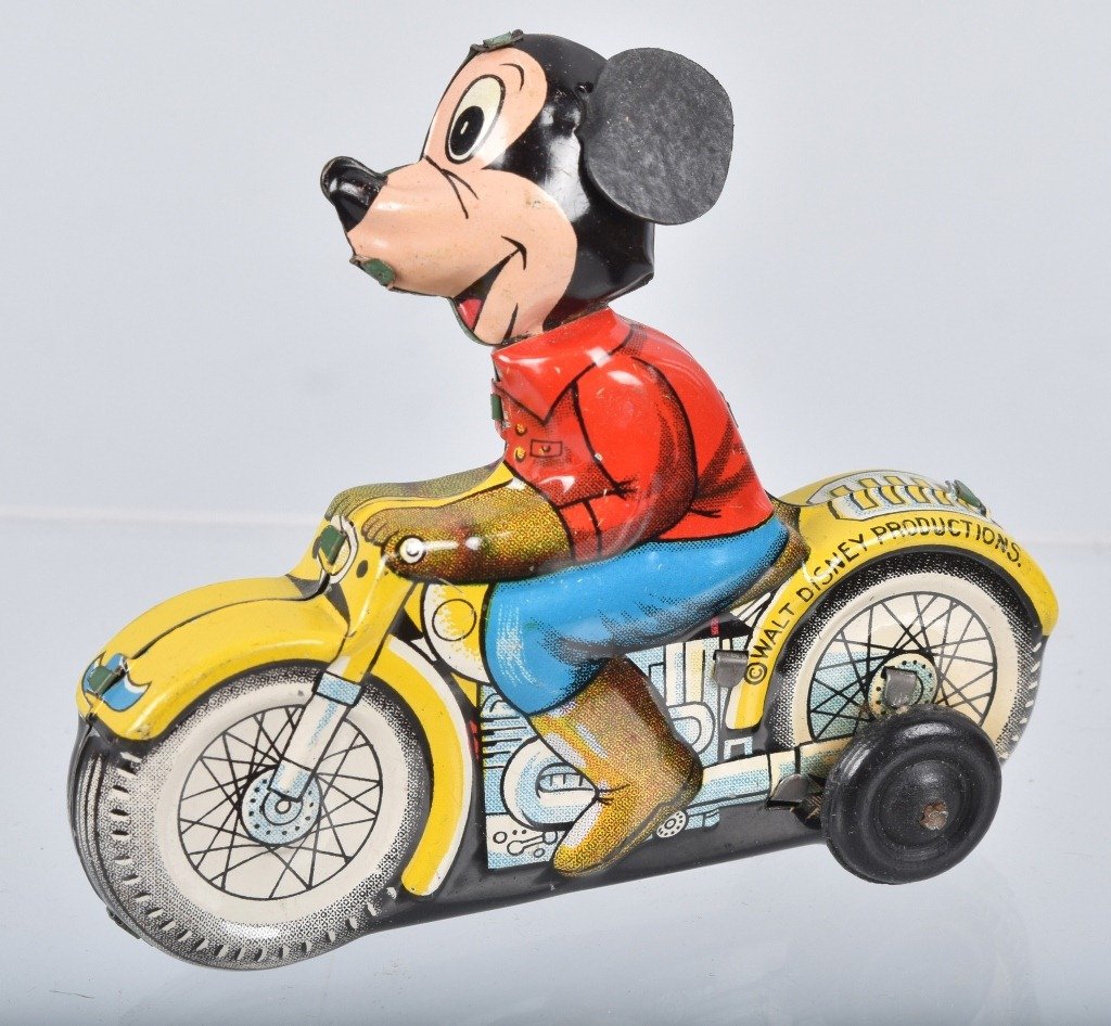 Linemar Mickey Mouse Motorcycle (1 of 3)